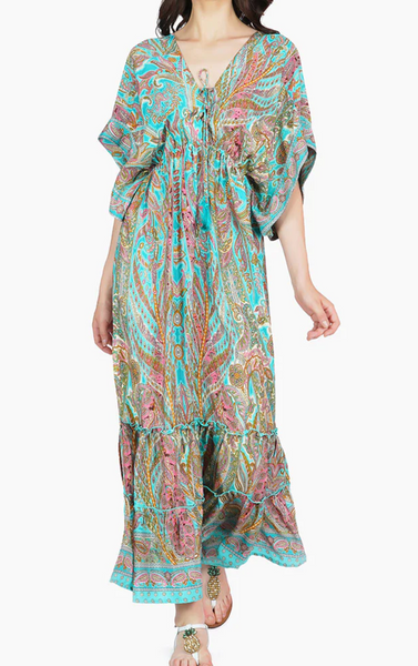 Kalei Kimono Sleeve Maxi Dress