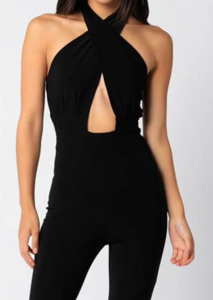 Brittany Cross Front Jumpsuit