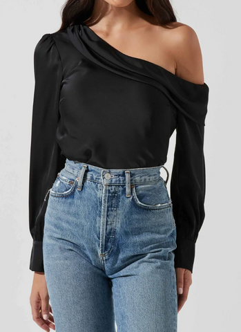 Ellen Draped Off Shoulder Top