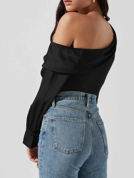 Ellen Draped Off Shoulder Top