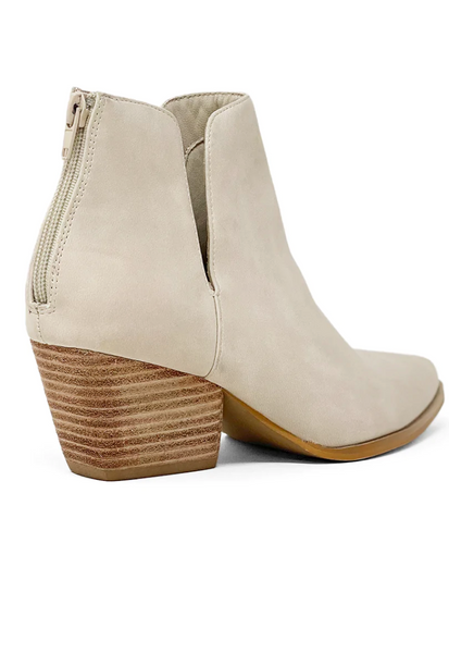 Carrie  Suede Ankle Booties