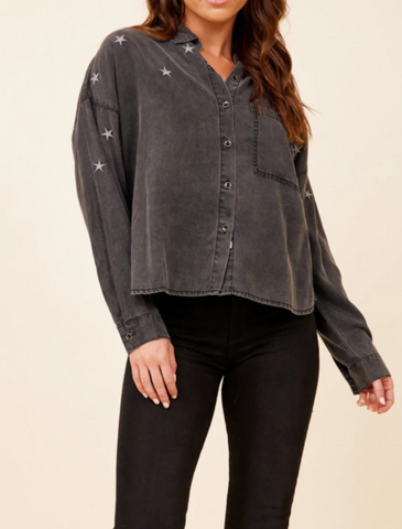 Maverick Tencel Star Detail Shirt