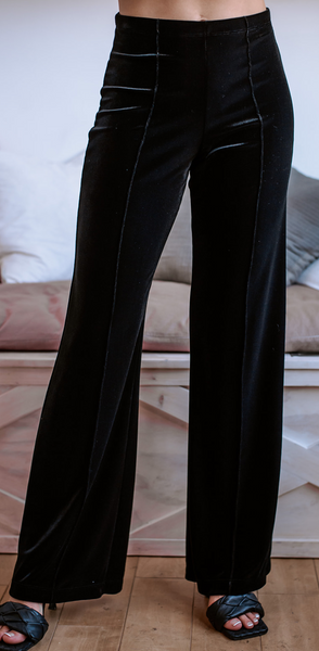 Valeria Bell Bottom Velvet Pants