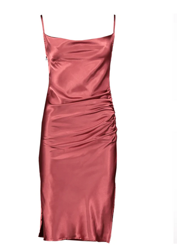 Camila Satin Midi Dress