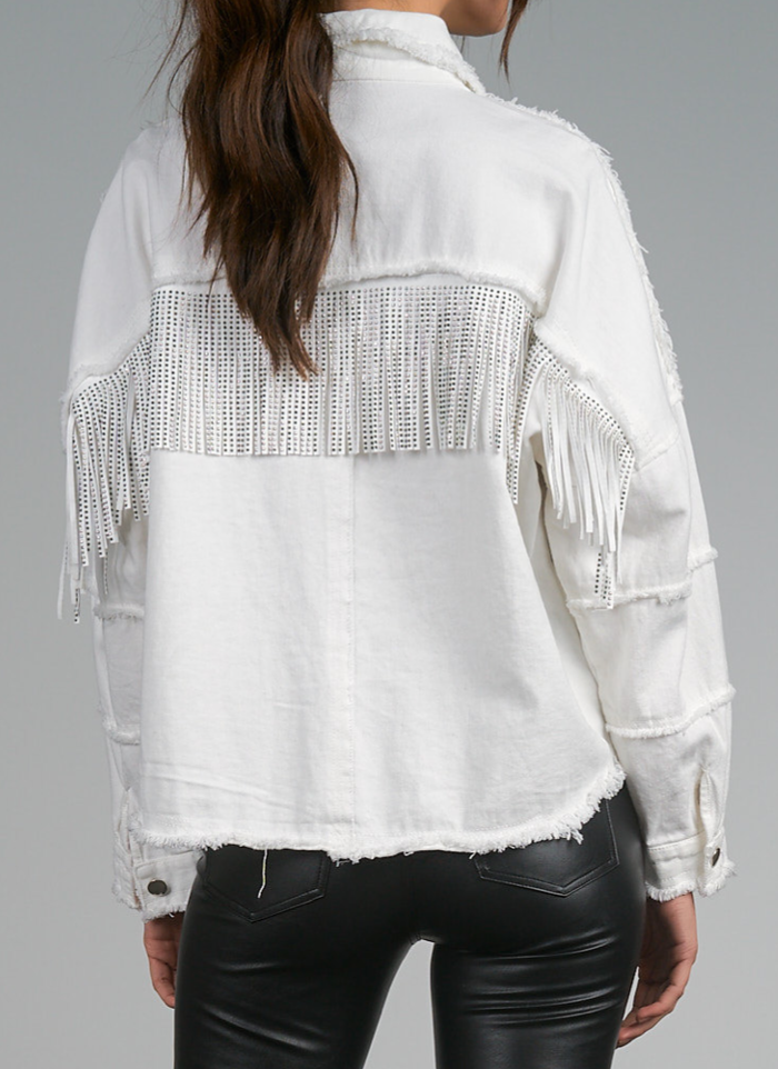 Knox Rhinstone Fringe Jacket