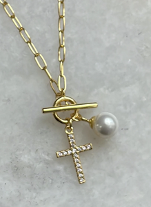Hope Dainty Toggle Necklace