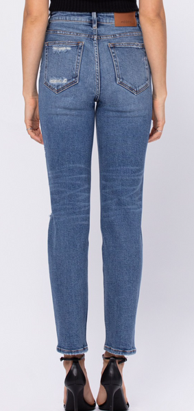 Hayley Stretchy Highrise Slim Mom Jeans