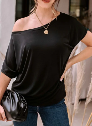 Maci Cupro Off Shoulder Top