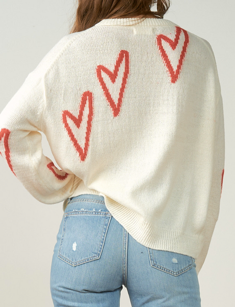 Scattered Heart Soft Knit