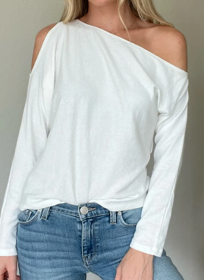 Give Them The Cold Shoulder Top