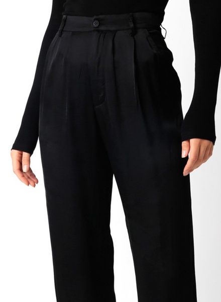 Cassie Wide Leg Satin Pants