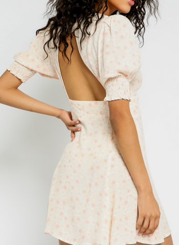 Daisy Open Back Shift Dress