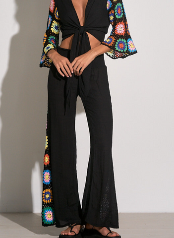 Carrie Crochet Detal Pants