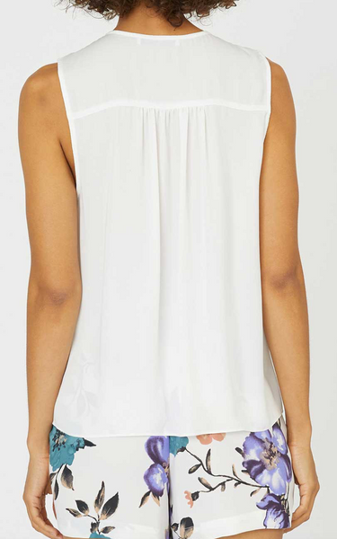 Sandy Split Neck Sleeveless Top