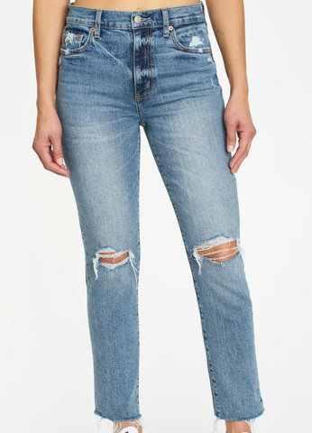 Euphoria  High-Rise Slim Cut Jeans